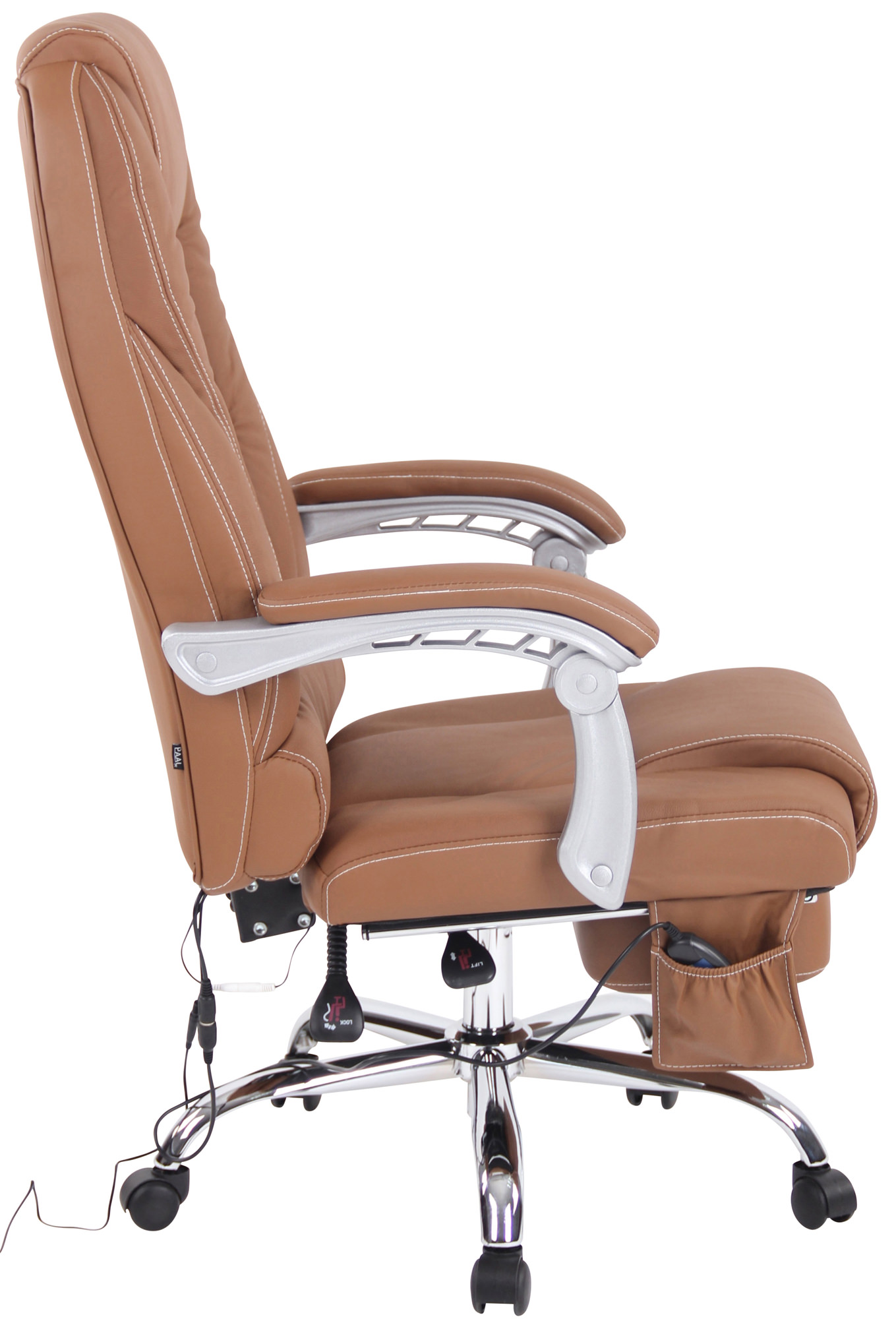 Bürostuhl Pacific Echtleder Mit Massagefunktion - Image 4