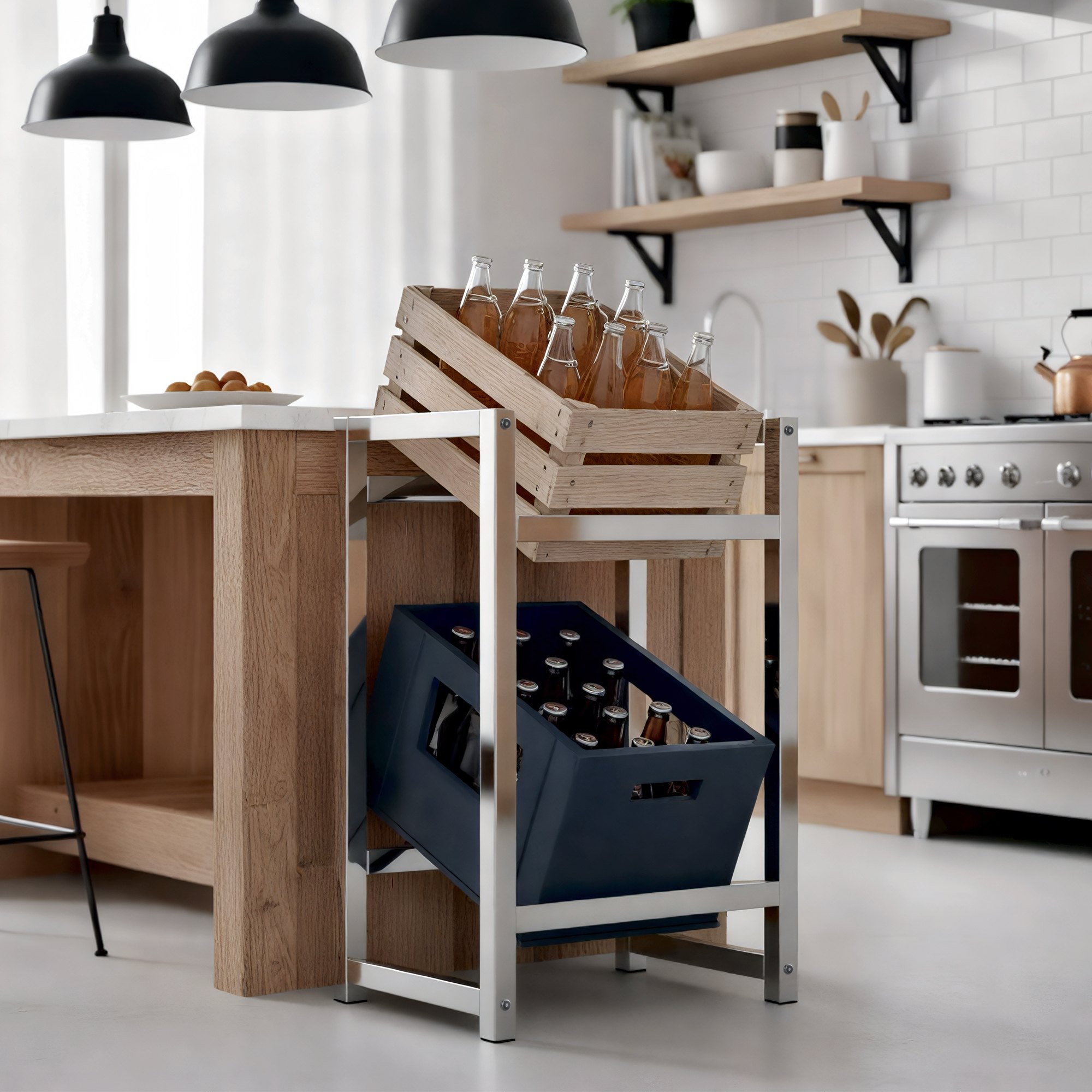 2er Getränkekistenständer Stack