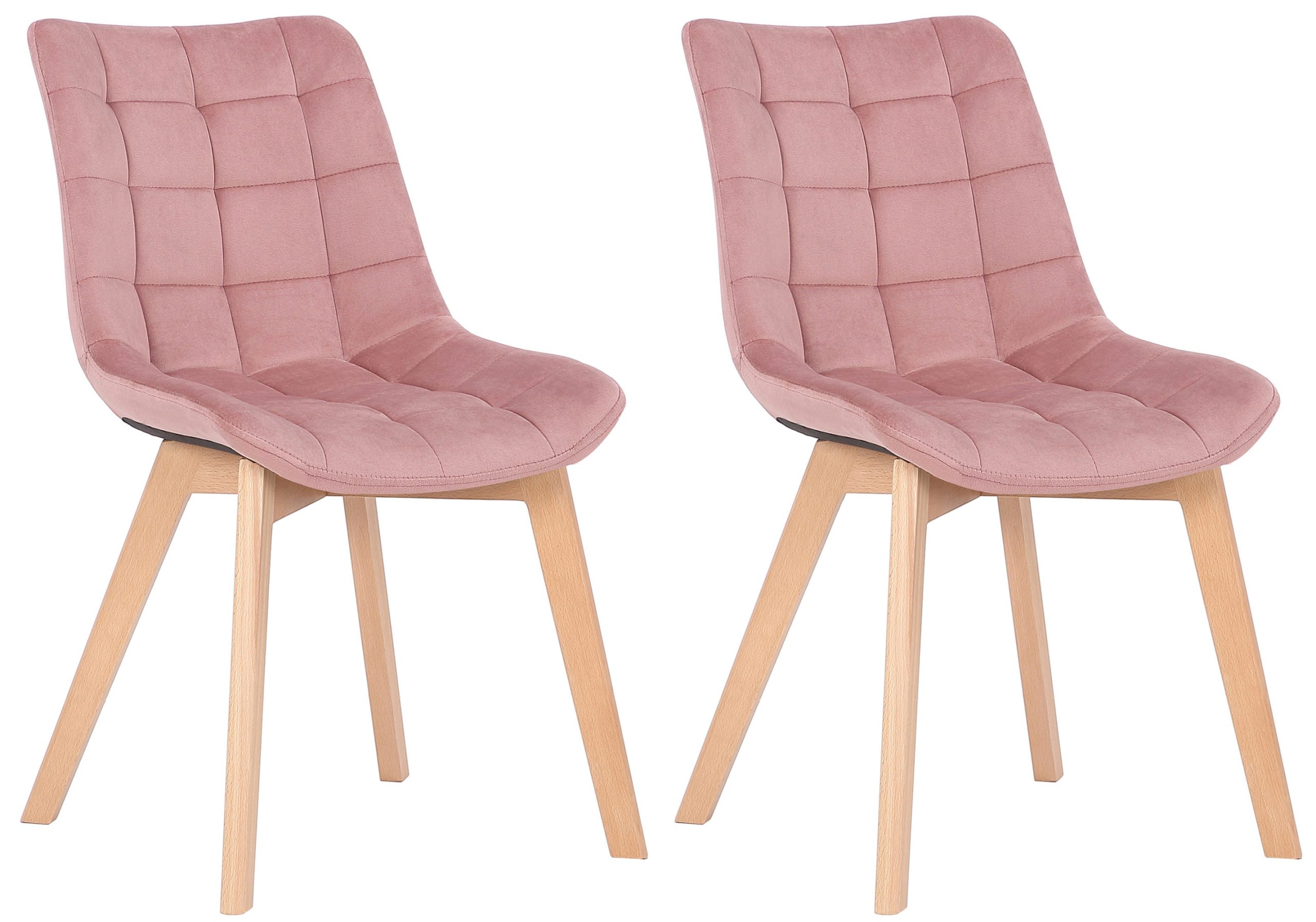 2er Set Esszimmerstühle Passaic Samt