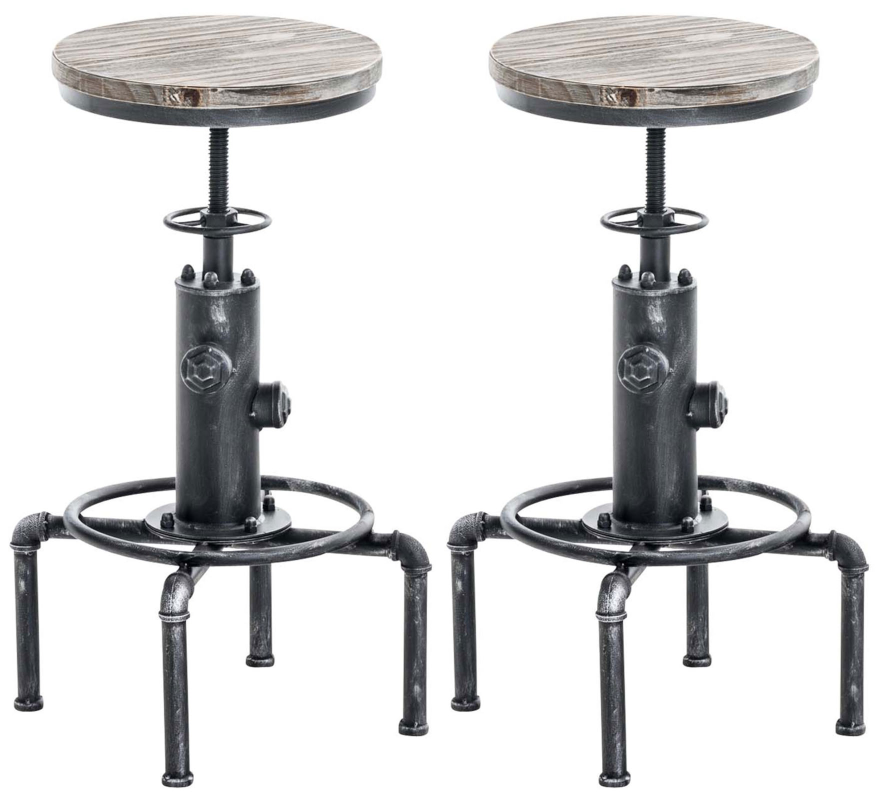 2er Set Barhocker Lumos, Holz