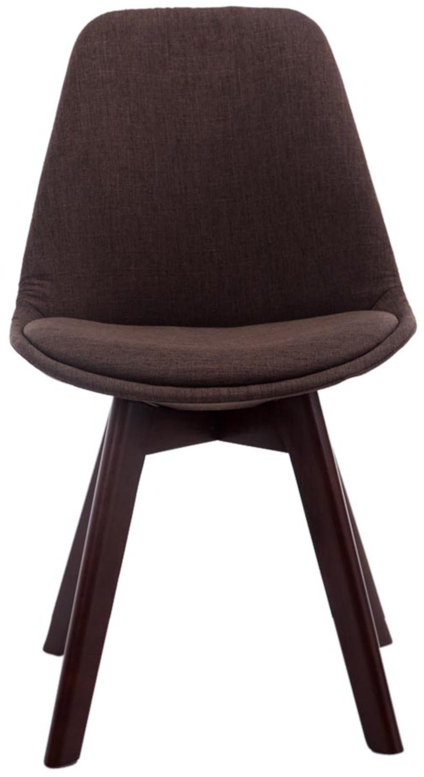 4er Set Besucherstühle Borneo V2 Walnuss Stoff - Image 3