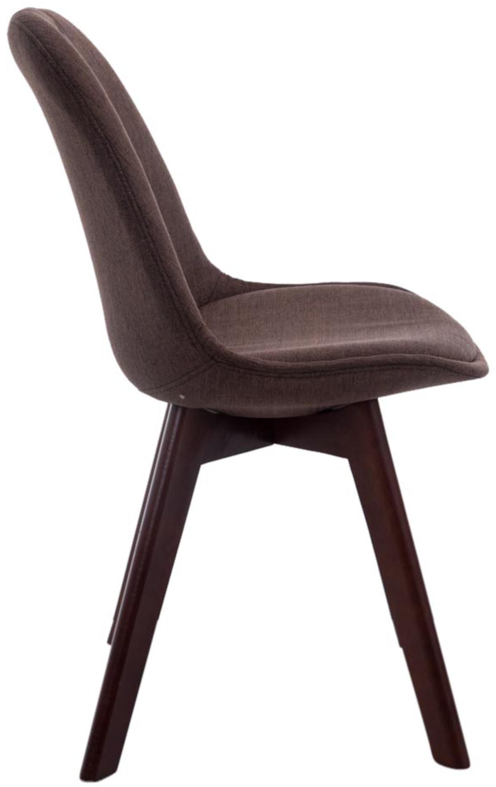 4er Set Besucherstühle Borneo V2 Walnuss Stoff - Image 4