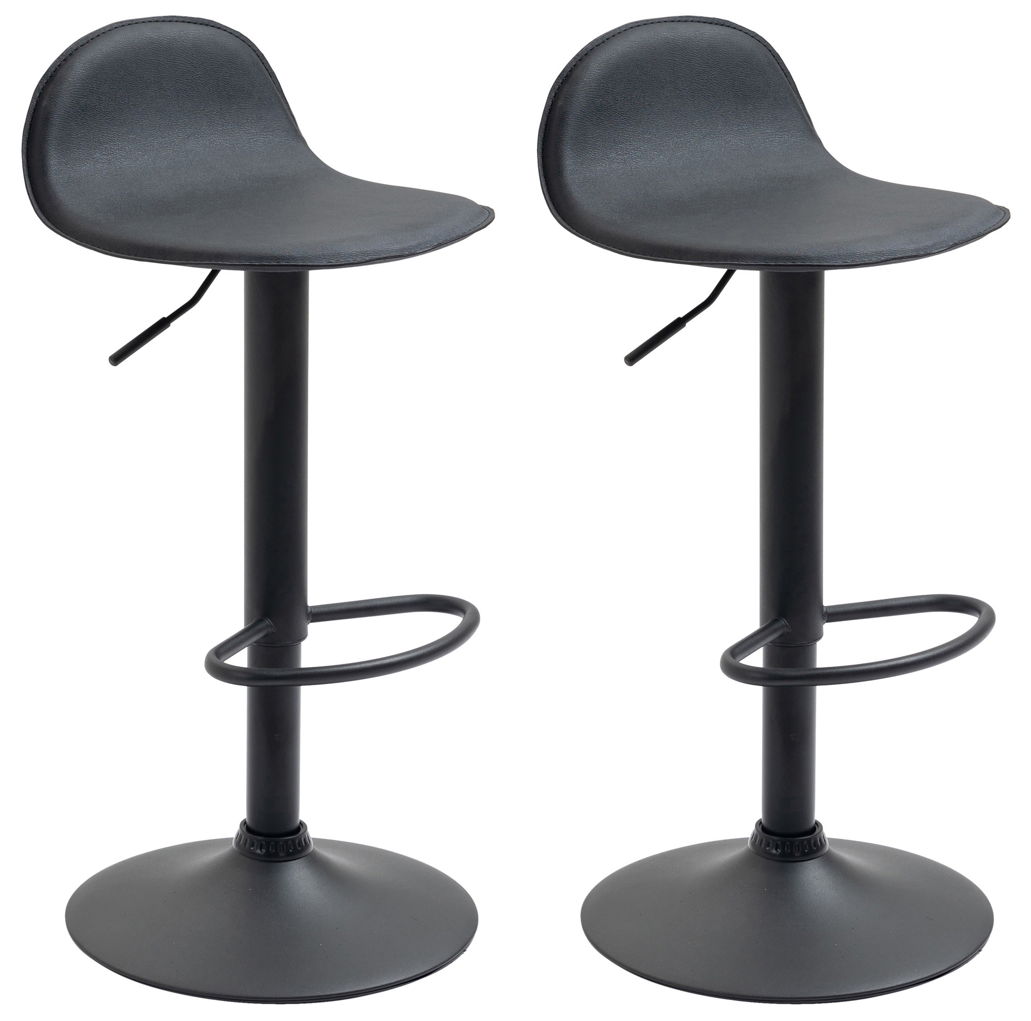 2er Set Barhocker Lana V2 Schwarz