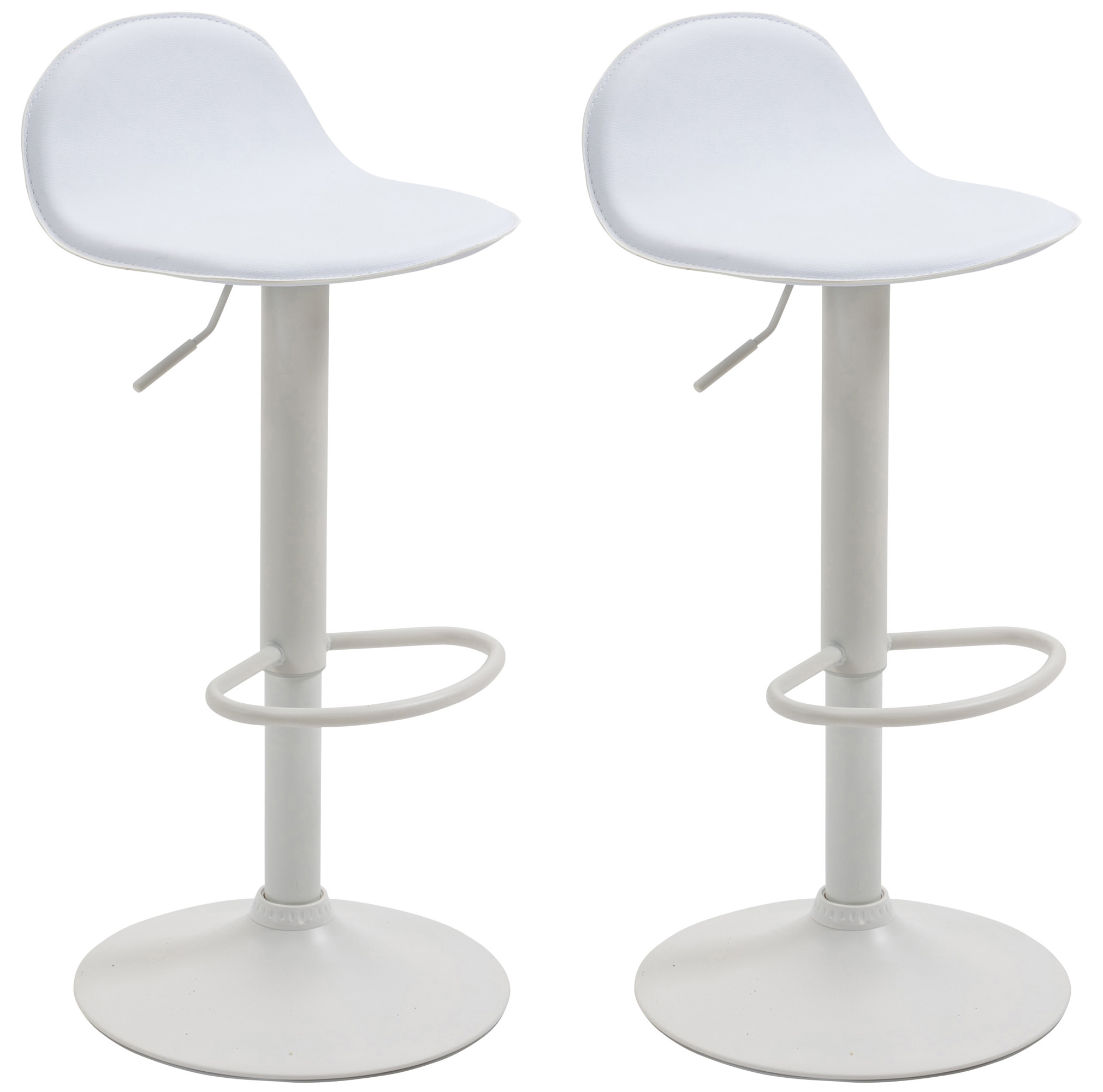 2er Set Barhocker Lana V2 Weiß