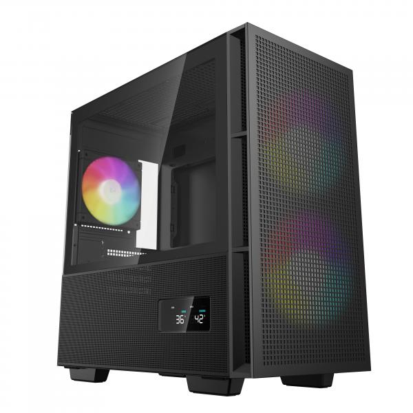 Case Pc - Deepcool - Ch360 Digital - Senza Alimentatore - Mini Tower - Formato M-Atx - Nero