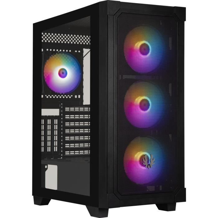 Case Pc - Bitfenix - Graph Argb - Tower Medio - Atx - Nero - 4 Ventole A-Rgb