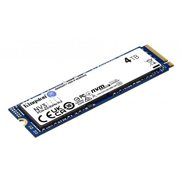 Kingston - Nv3 - Ssd Interno - 4 Tb - Pcie 4.0 Nvme M.2 2280