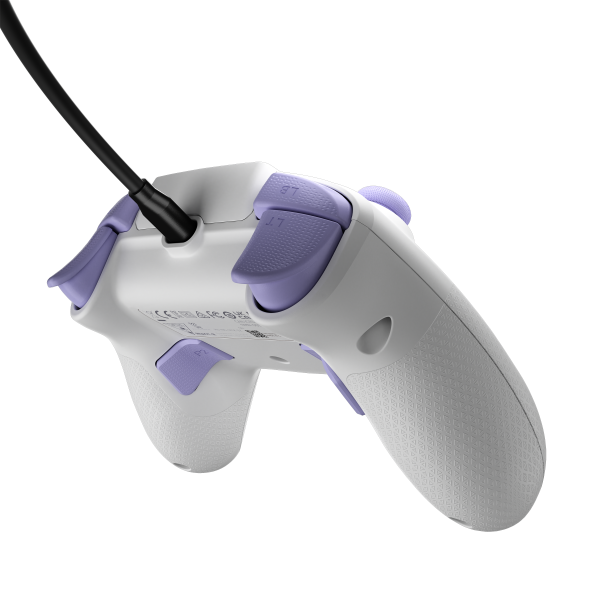 Controller Di Gioco Per Pc/xbox - ReacT-R - Cablato - Bianco E Viola - Image 3