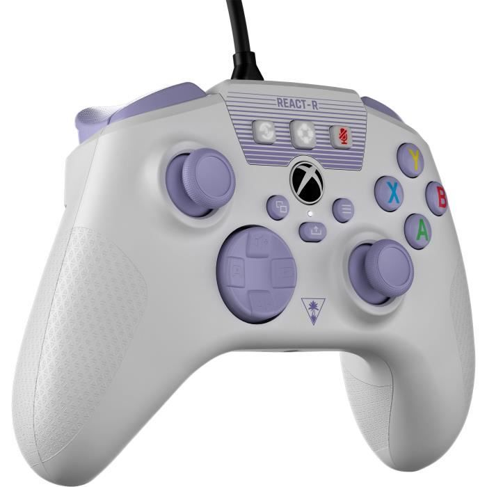 Controller Di Gioco Per Pc/xbox - ReacT-R - Cablato - Bianco E Viola - Image 5