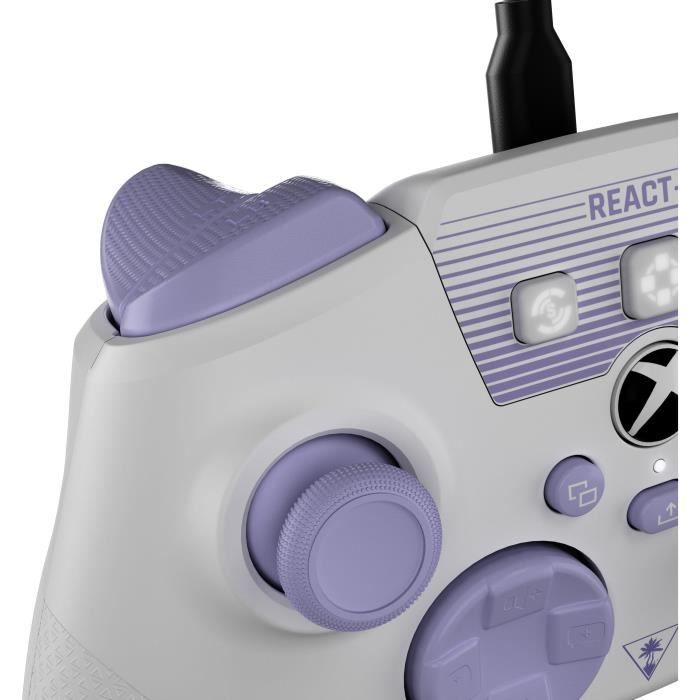 Controller Di Gioco Per Pc/xbox - ReacT-R - Cablato - Bianco E Viola - Image 4