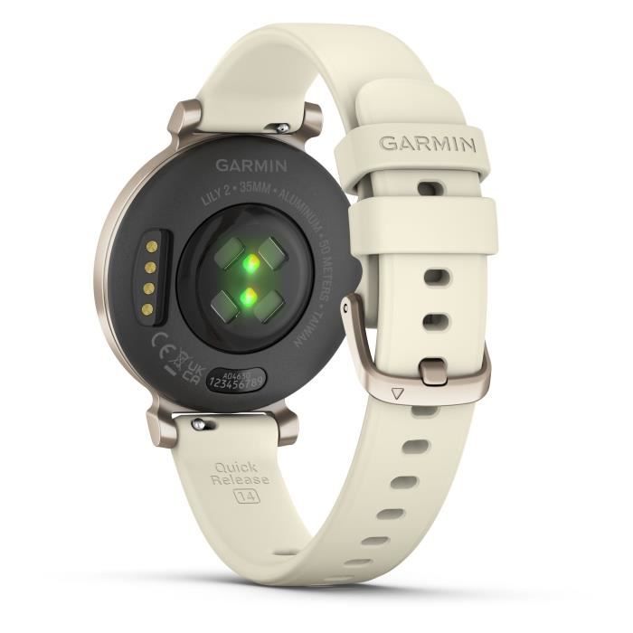 Orologio Connesso - Garmin - Lily 2 - 25,4 X 21,3 Mm - Oro Crema Con Cinturino Bianco Cocco - Image 5