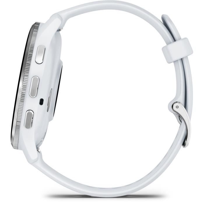 Orologio Gps Connesso - Garmin - Venu 3 - Wifi - 35,4 Mm (1,4) - Acciaio Argentato, Cassa Bianca E Cinturino In Silicone Bianco - Image 5