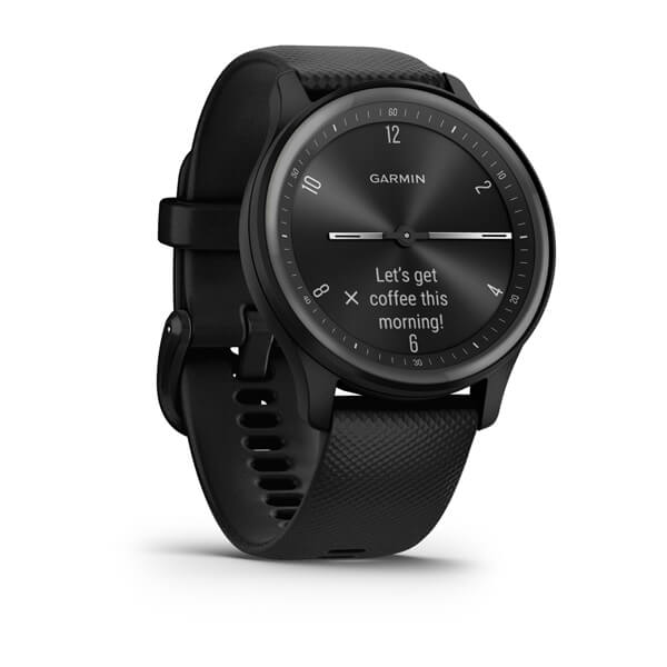 Orologio Sportivo Garmin Vivomove Sport Smart Con Lancette E Touchscreen - Nero Ardesia - Image 3