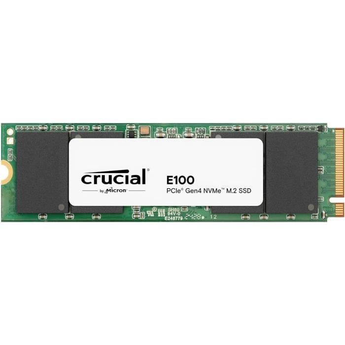Crucial - Ssd - E100 Pcie 4.0 Gen4 2280 Nvme M.2 Ssd - 2 tb