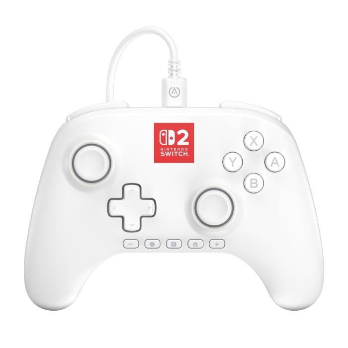 Gamepad - Nintendo Switch 2 - Lumectra - Cablato - Bianco - Alimentazione A