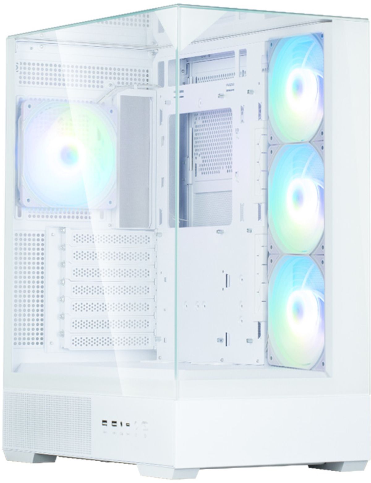 Case Senza Alimentatore - Zalman P40 Prism Plus - MiD-Tower - Formato Atx - Bianco