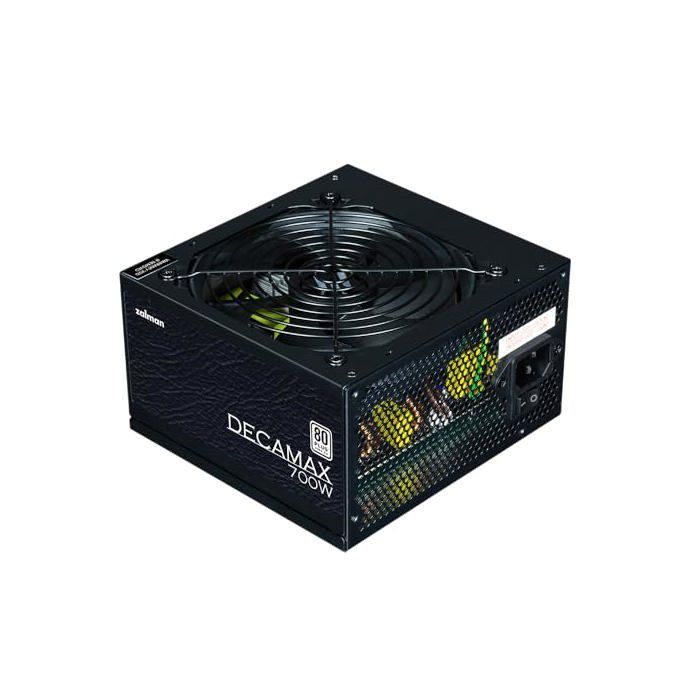 Alimentatore Per Pc - Zalman - Decamax 700w - 80plus - Non Modulare - Ventola Da 120 Mm - Nero