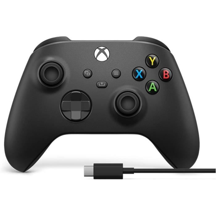 Controller Wireless Xbox + Cavo UsB-C - Nero
