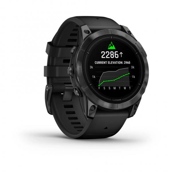 Garmin - Epix Pro (gen2) - Orologio Collegato Ad Alte Prestazioni - 47mm - Acciaio, Grigio Con Braccialetto Nero - Image 3