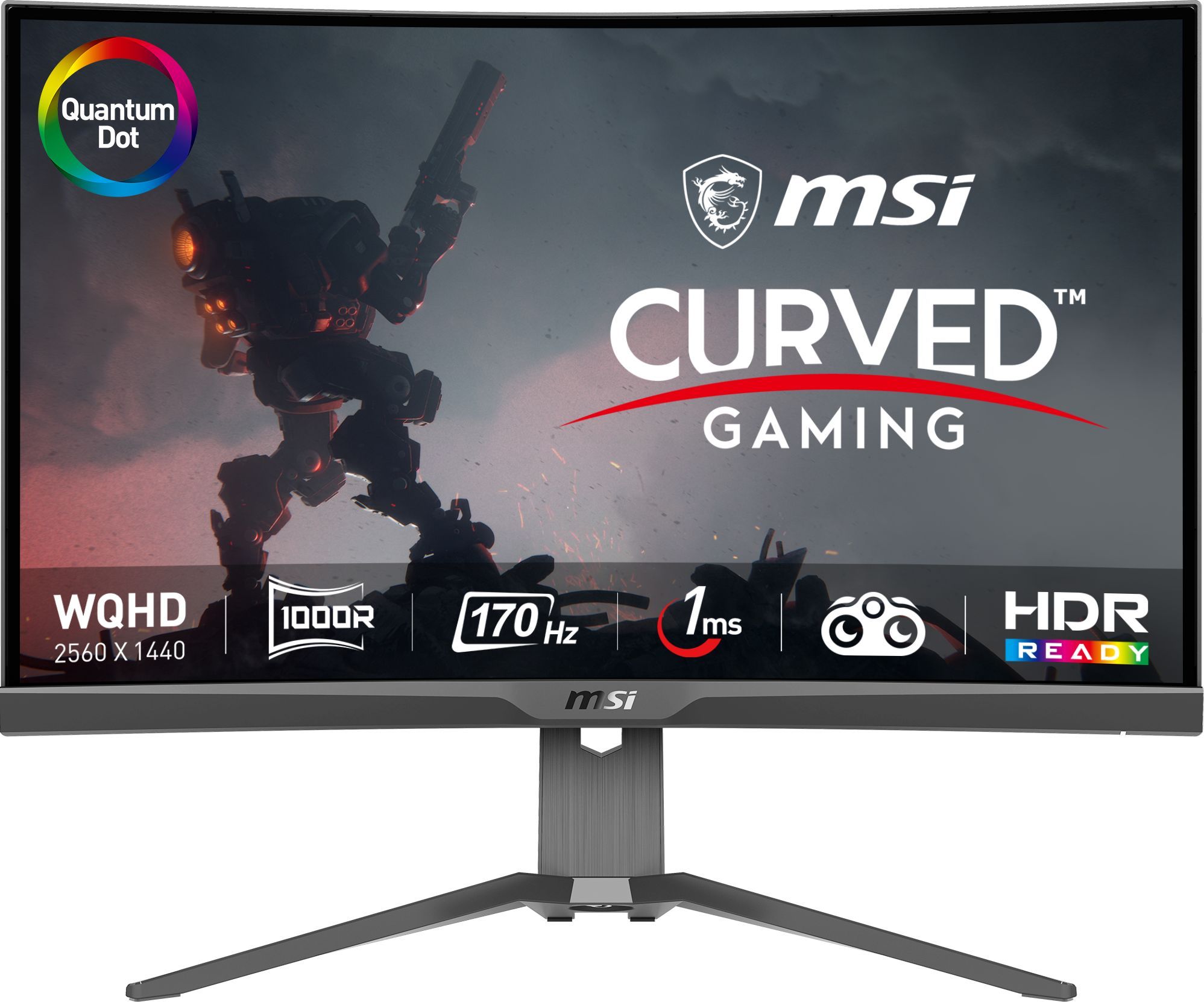 "monitor Da Gioco Curvo - Msi - 27"" - Qhd - 170hz - Pannello Rapid Va - 1ms - Mag275cqrf Qd"