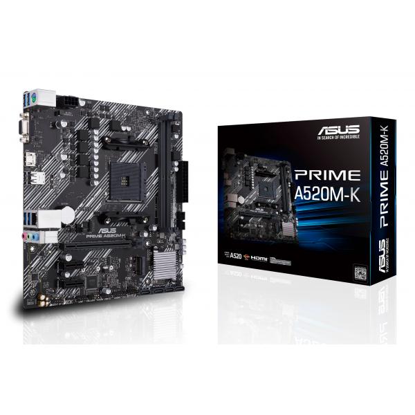 Scheda Madre - Asus - Prime A520M-K - Amd A520 - Micro Atx - 64 Gb Ram