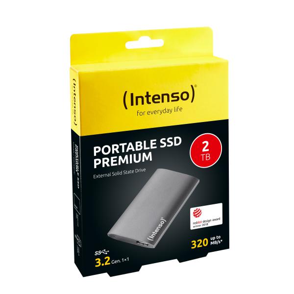 Disco Rigido Ssd Esterno - Intenso - Premium - 2 Tb - Grigio - Image 4