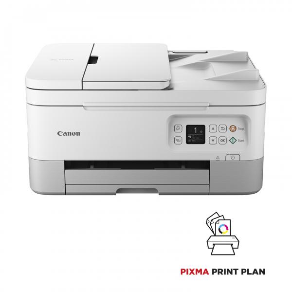 Stampante Multifunzione - Canon - Pixma Ts7451i - 2 Cartucce Fine - Compatibile Con Pixma Print Plan - Colore - Wifi - Bianco
