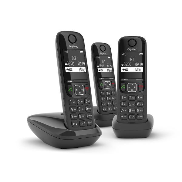 Telefono Fisso Gigaset As690 Trio Nero
