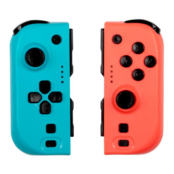 Joypads - Nintendo Switch Y Switch Oled - Konix - Batería De 8 Horas De Duración - Función De Vibración - Azul Y Rojo