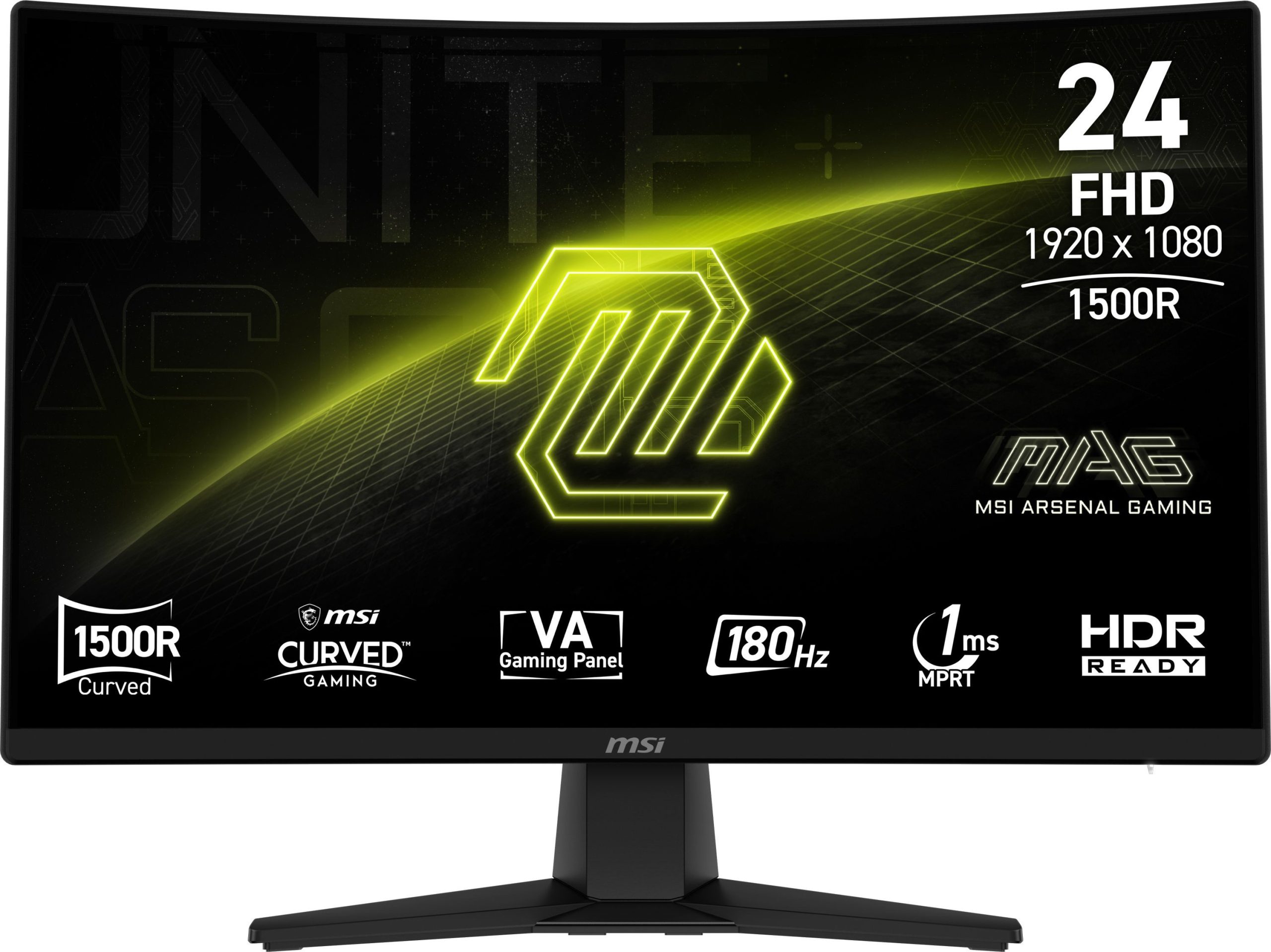 "monitor Da Gioco Curvo - Msi - 24"" - Fhd - 180hz - Pannello Va - 1ms - Mag242c"