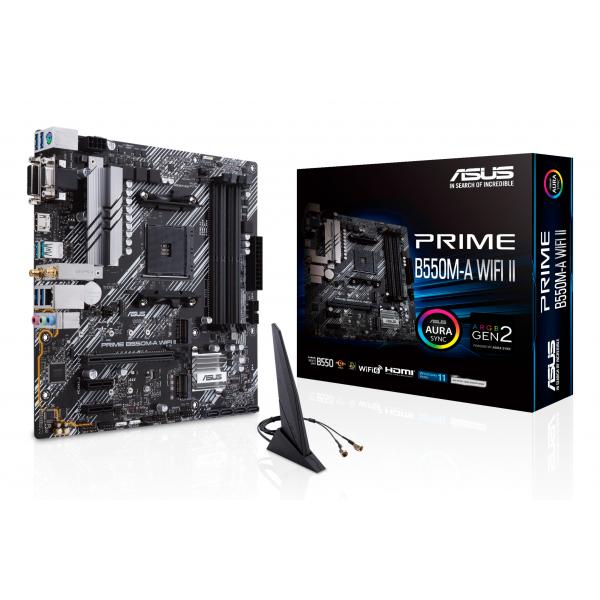 Scheda Madre - Asus - Prime B550M-A Wifi Ii - Amd B550 - Slot Micro Atx Am4