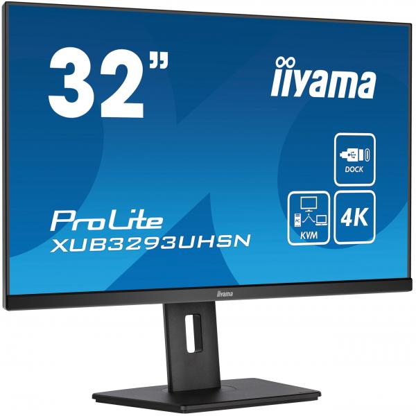 Schermo Pc - Iiyama - Xub3293uhsN-B5 - 32 Ips Led 4k 3840 X 2160 - 4ms - 60hz - Hdmi Dp UsB-C