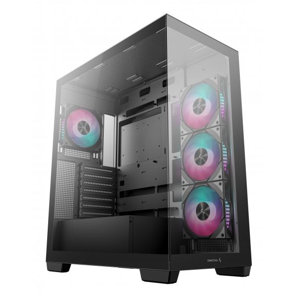 Case Senza Alimentatore - Deepcool Cg580 4f - MiD-Tower - Formato E-Atx - Nero