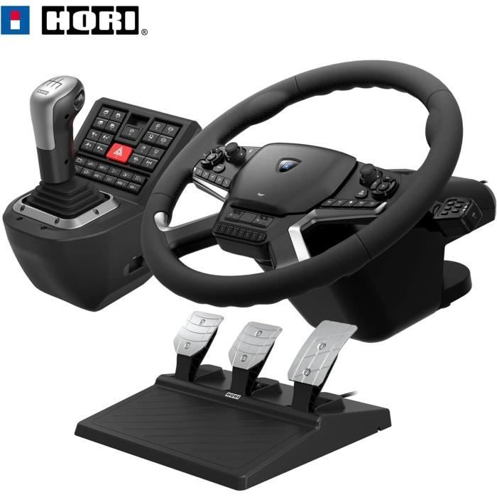 Volante Con Cambio E Pedali - Hori - Pc - Include Truck Simulator 2 E American Truck Simulator