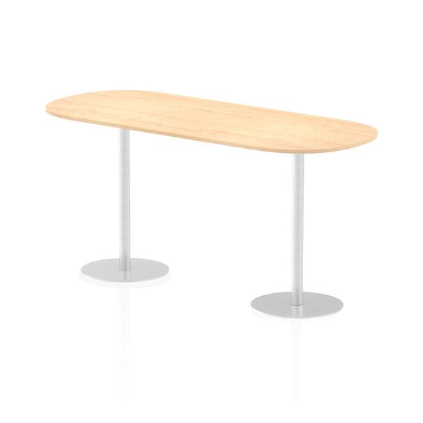 Dynamic Italia Boardroom Table (dynamic Italia 2400mm Poseur Boardroom Table Maple Top 1145mm High Leg Itl0205 Dd)