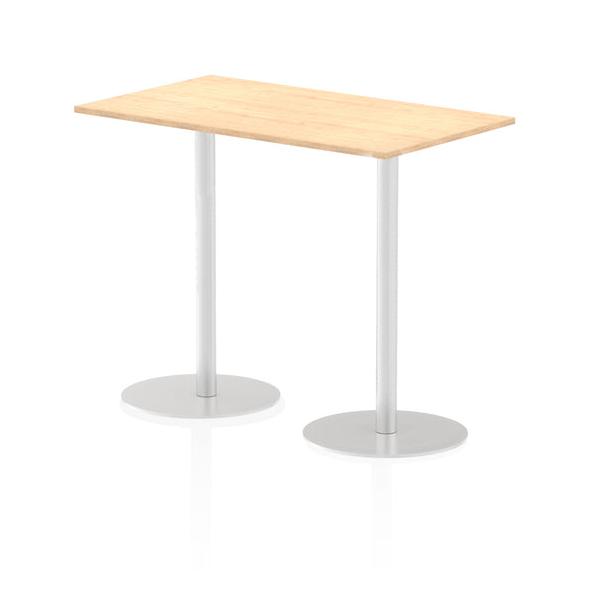 Dynamic Italia Rectangular Poseur Table (dynamic Italia 1400 X 800mm Poseur Rectangular Table Maple Top 1145mm High Leg Itl0277 Dd)