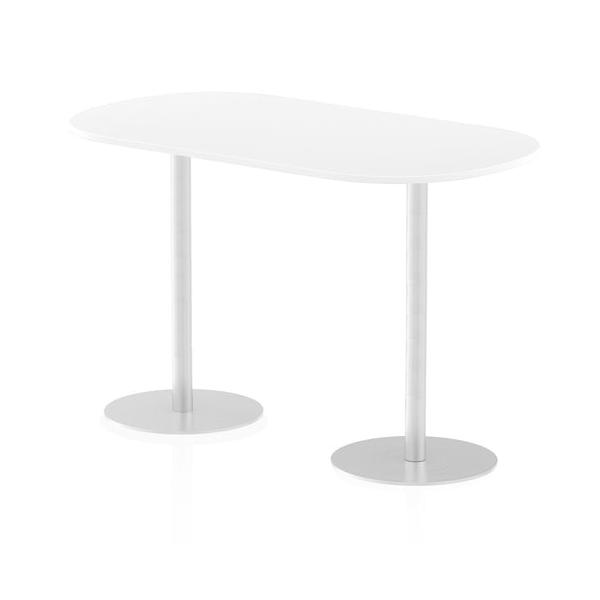 Dynamic Italia Boardroom Table (dynamic Italia 1800mm Poseur Boardroom Table White Top 1145mm High Leg Itl0186 Dd)