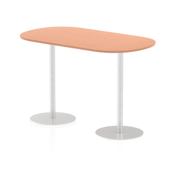 Dynamic Italia Boardroom Table (dynamic Italia 1800mm Poseur Boardroom Table Beech Top 1145mm High Leg Itl0184 Dd)