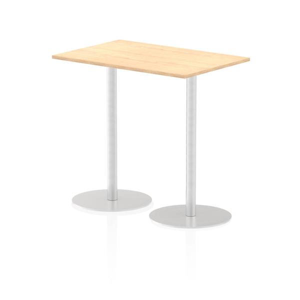Dynamic Italia Rectangular Poseur Table (dynamic Italia 1200 X 800mm Poseur Rectangular Table Maple Top 1145mm High Leg Itl0259 Dd)