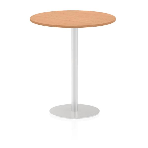Dynamic Italia Round Poseur Table (dynamic Italia 1000mm Poseur Round Table Oak Top 1145mm High Leg Itl0152 Dd)