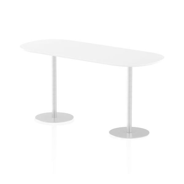 Dynamic Italia Boardroom Table (dynamic Italia 2400mm Poseur Boardroom Table White Top 1145mm High Leg Itl0204 Dd)