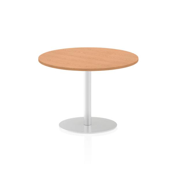 Dynamic Italia Round Poseur Table (dynamic Italia 1000mm Poseur Round Table Oak Top 725mm High Leg Itl0146 Dd)