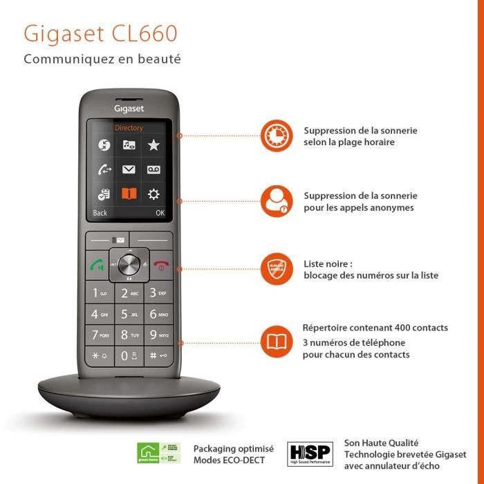 Telefono Fisso Gigaset Cl 660 Duo Antracite - Image 5