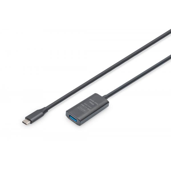 Cavo Prolunga Digitus Active Usb 3.2 Gen1 5g, UsB-C - UsB-A, 5 M
