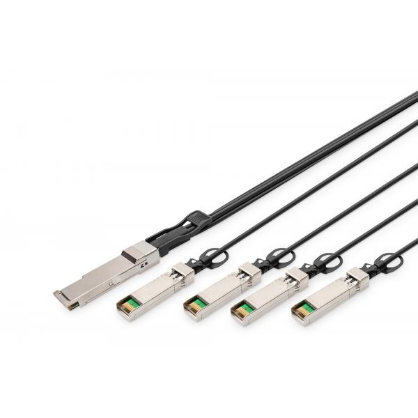 Cavo Digitus Da 40g Qsfp+ A 4xsfp+ Con Collegamento Diretto Da 5 M
