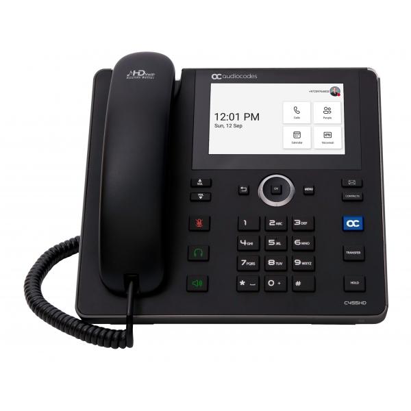 Audiocodes C455hd - VoiP-Telefon Mit Rufnummernanzeige - Rtcp, Rtp, Srtp - 8 Leitungen