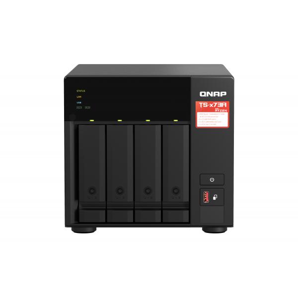 Qnap TS-473a - NaS-Server - 4 Schächte - Sata 6gb/s - Ram 8 Gb - 2.5 Gigabit Ethernet