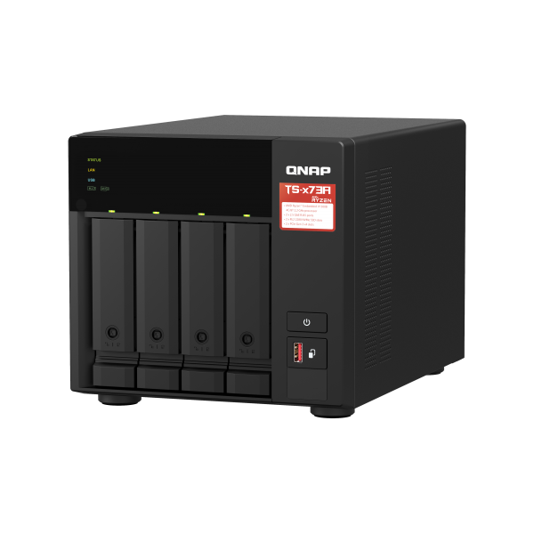 Qnap TS-473a - NaS-Server - 4 Schächte - Sata 6gb/s - Ram 8 Gb - 2.5 Gigabit Ethernet - Image 4