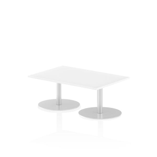 Dynamic Italia Rectangular Poseur Table (dynamic Italia 1200 X 800mm Poseur Rectangular Table White Top 475mm High Leg Itl0246 Dd)