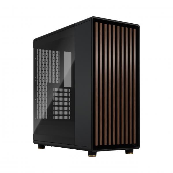 Case Per Pc - Design Frattale - North Carbone Nero Tg Dark T